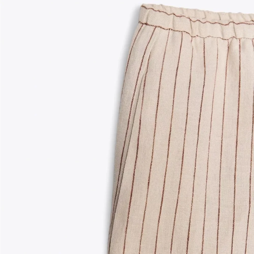 ZARA 100% LINEN PANTS ZW COLLECTION